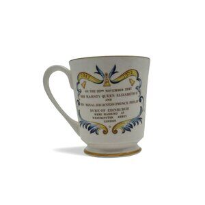 Wedding anniversary Queen Elizabeth II And Prince Philip Mug Vintage